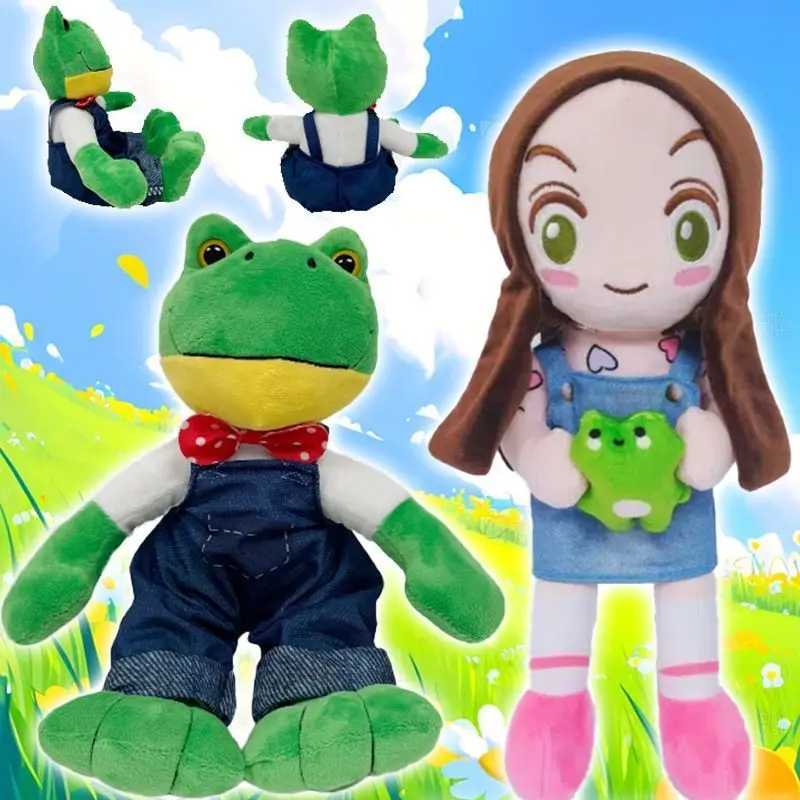 

Hot Sale Cute Magic Expression Plush Frog Doll Soft Stuffed Animal for Girls Cartoon Long Leg Frog Toy High Quality Kids Gift