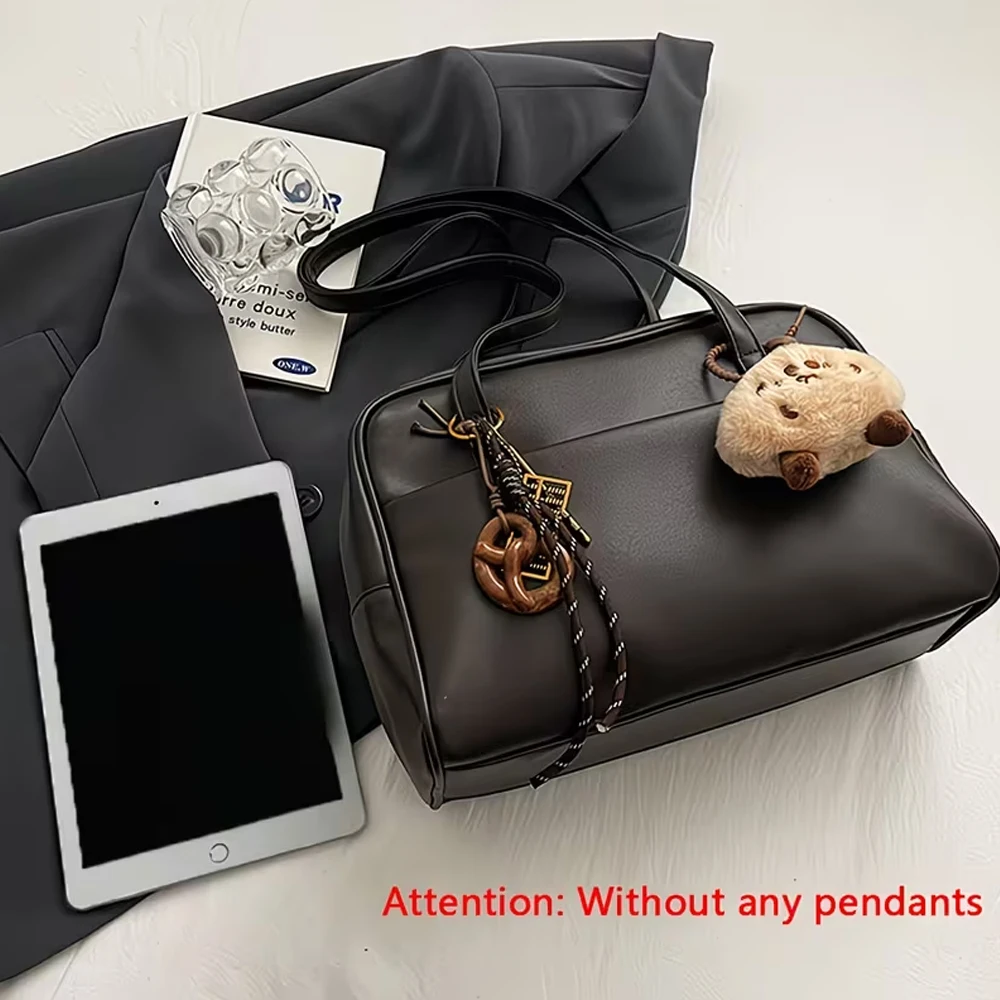 Retro-Handtasche im Akademie-Stil, trendige Damen-Umhängetasche mit großem Fassungsvermögen, hochwertige Aktentasche im koreanischen Stil – Detail 3