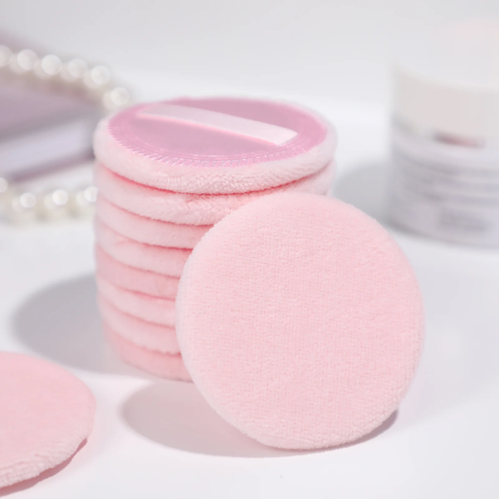 FRCOLOR 10pcs Cotton Makeup Powder Puff Makeup Applicator Blending Foundation Powder Puff puff for makeup