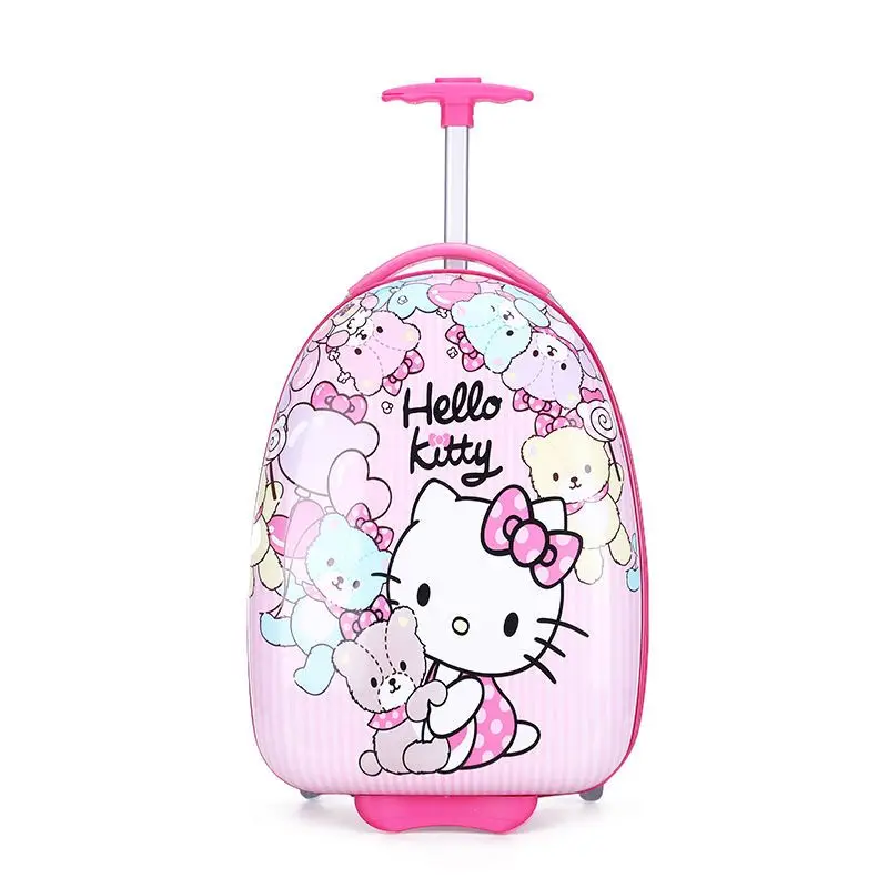 Disney Elsa Princess Sanrio Hellokitty Kawaii Cartoon Children Luggage 16 Inch Boy Girls Gift Anime Outdoor Portable Travel Box