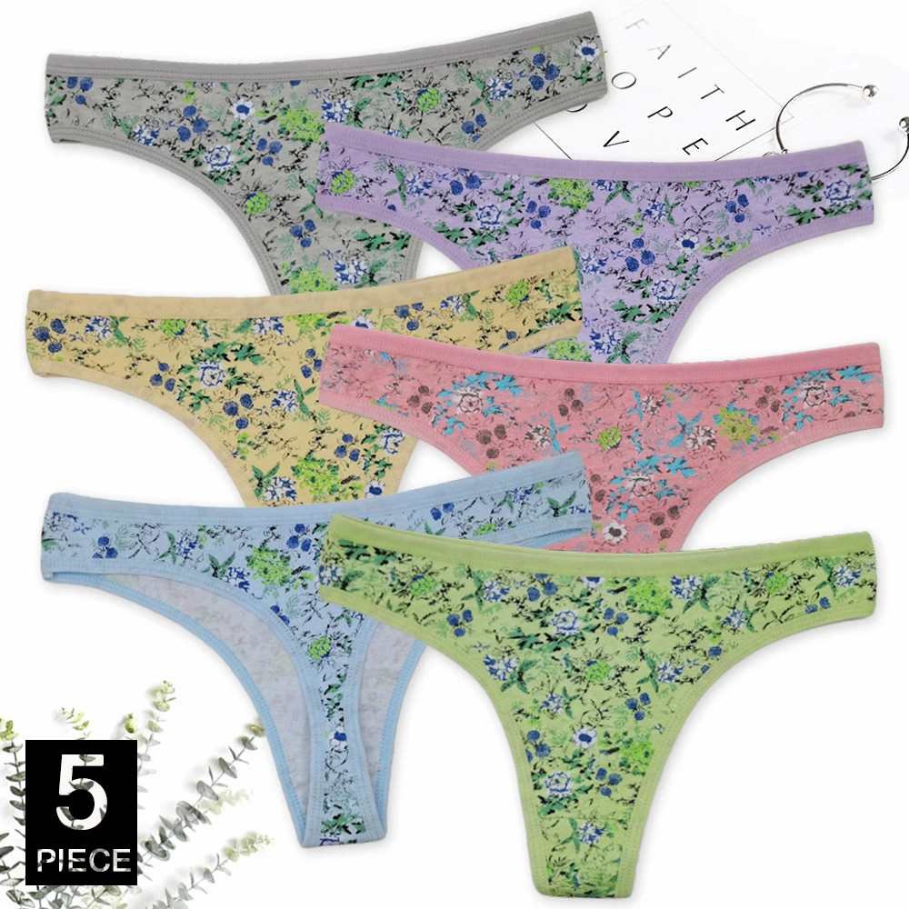 

Хлопковые трусики, женское нижнее белье, стринги и стринги, милые каваи, трусики танга, женское нижнее белье, трусики для женщин, 5 шт./компл.