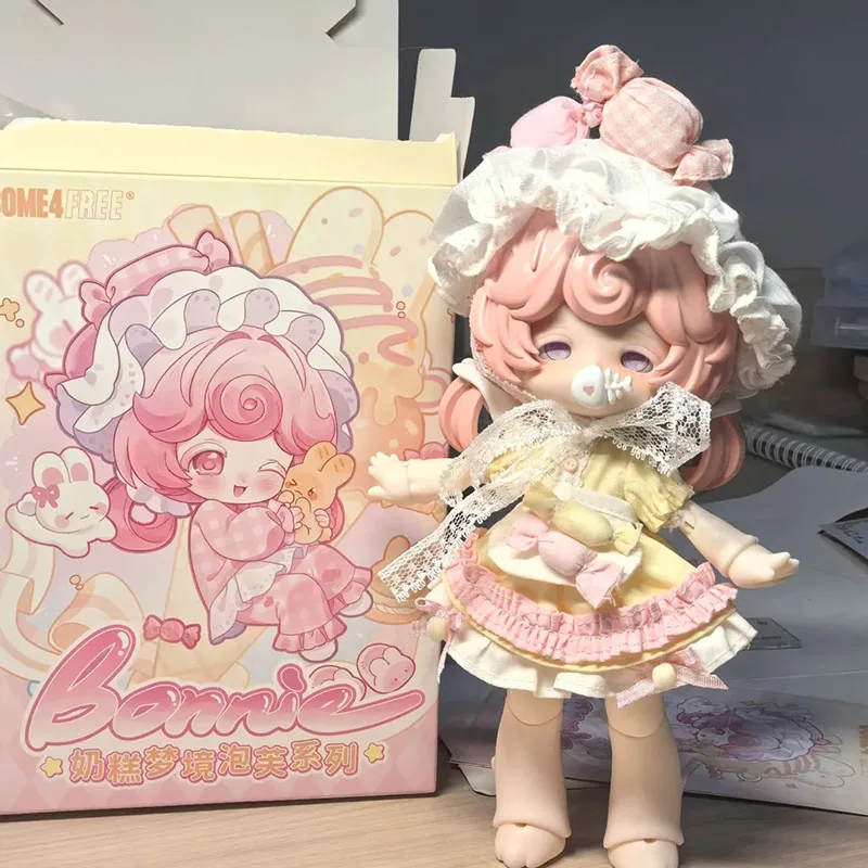 

Genuine Come4free Milk Cake Dream Puff Series Blind Box 1/12bjd Cute Moveable Doll Collection Desktop Ornament Fashion Gift