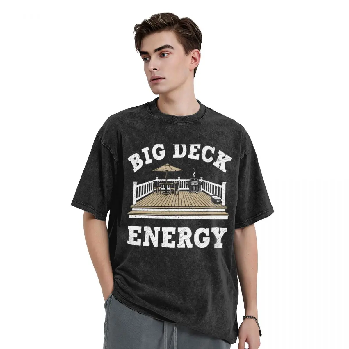 

Big Deck Energy T-Shirt sports fans vintage black t-shirts for men