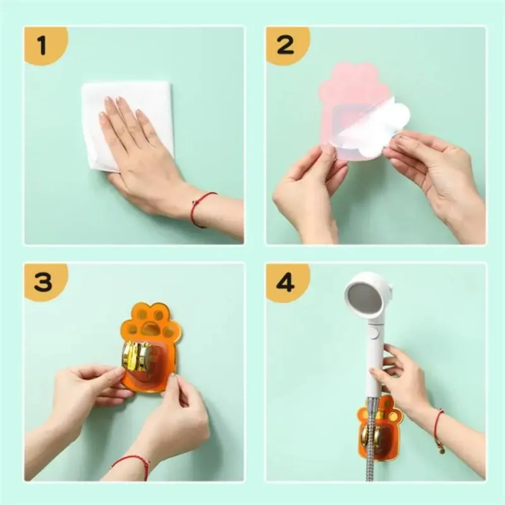 설치하기 쉬운 조정 가능한 샤워 브래킷 샤워 액세서리 스프링클러 노즐 홀더 고정 헤드 홀더 욕실