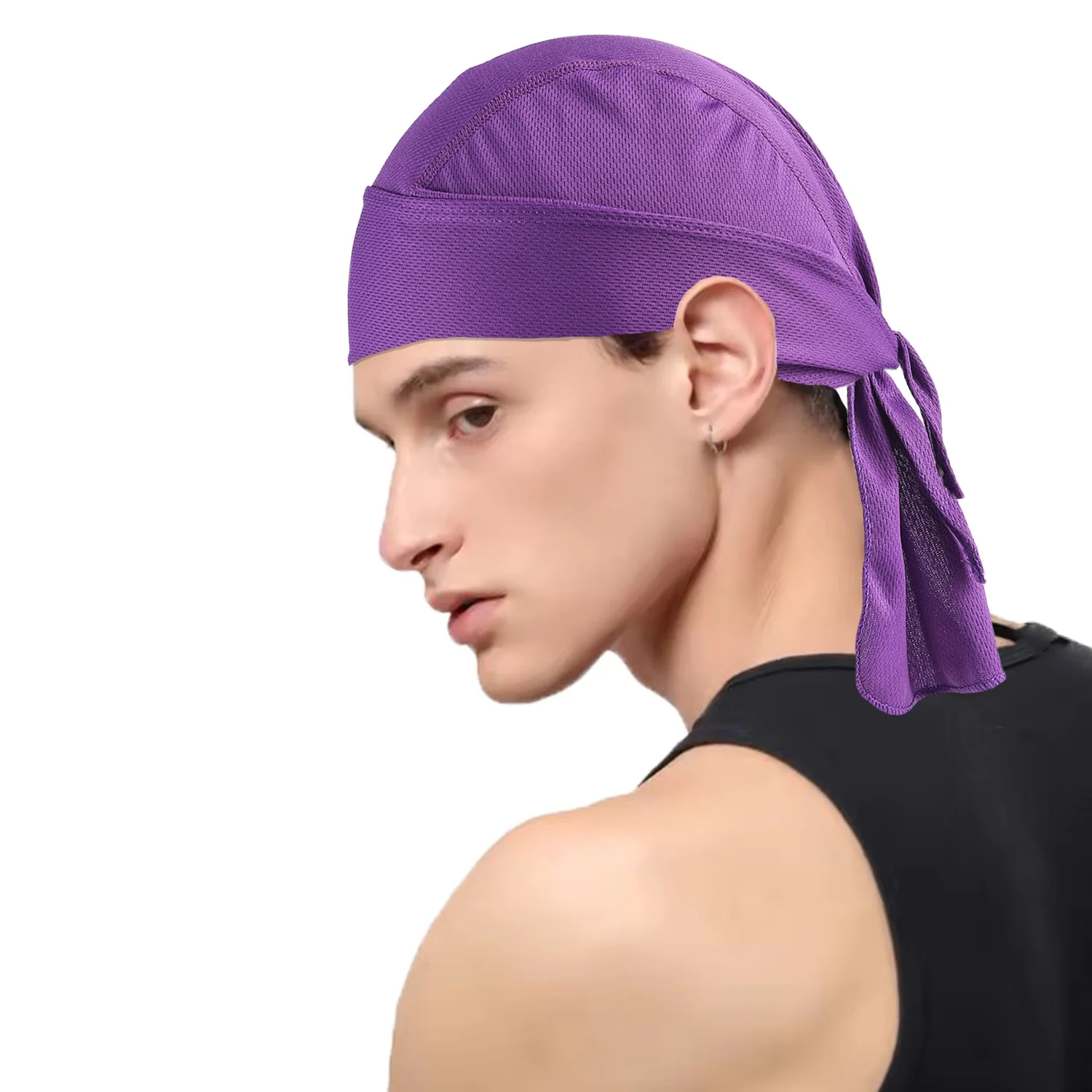 

2Pcs Quick Dry Bandana Headband Scarf Summer Men Running Riding Bandana Headscarf Hiking Running Balaclava Hat