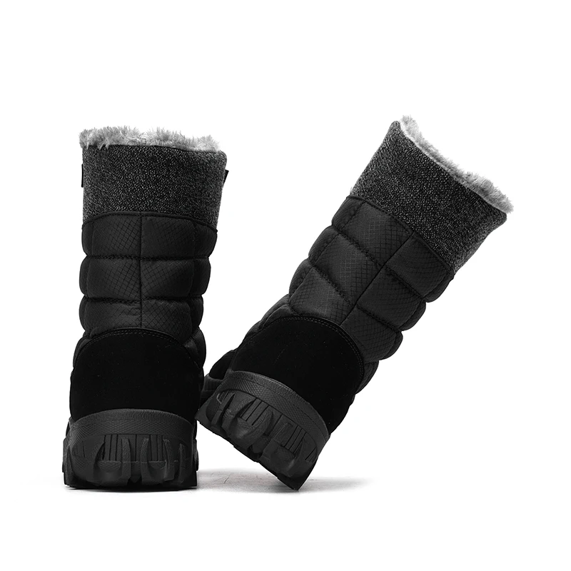 Men Shoes Snow Boots Men Velvet Outdoor Cold Boots Waterproof Man Boots High-top Cotton Boots Plus Size 48 Motorcycle Boots