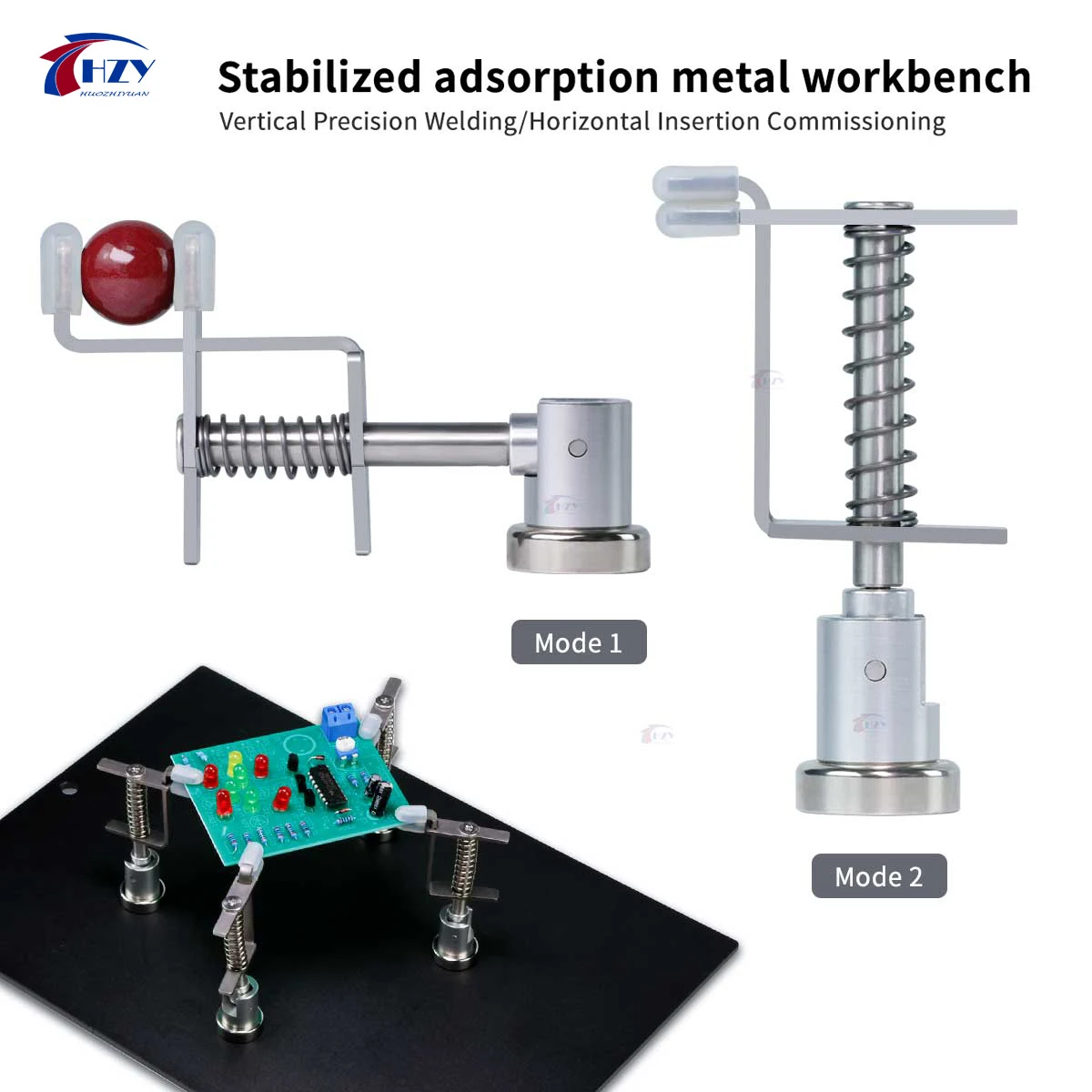 HZY H-07 Multifunktionale magnetische Universa-Federklemme 90 °   Rotationsplattenhalter für die Debugging präziser Schweißteile