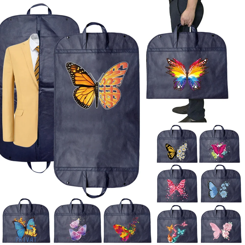 

Dust-proof Zipper Cover Bag Garment Protector Fully Enclosed Clothes Cover Bag new Butterfly Pattern Hanging Durable Storage Bag