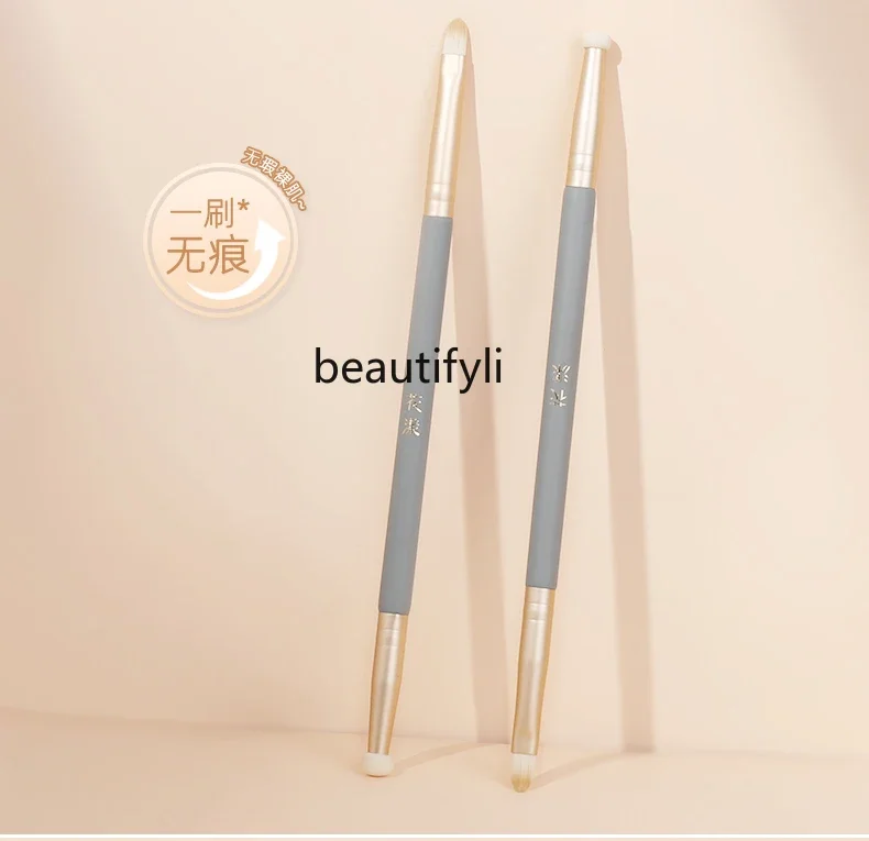 

L301 double head concealer brush flat tongue round sponge head tear groove nasolabial folds acne marks