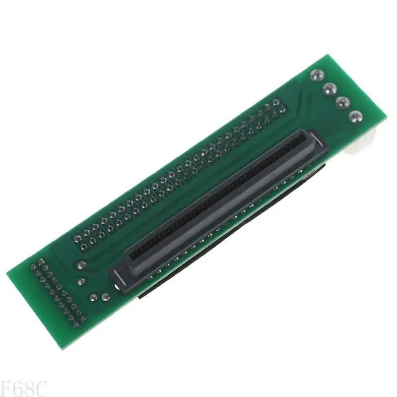 F68C สายเคเบิล Micro SCSI SCA 80-pin ถึง 50 พิน SCSI II/III LVD-SE อะแดปเตอร์ SCSI 80PIN-50PIN การ์ด