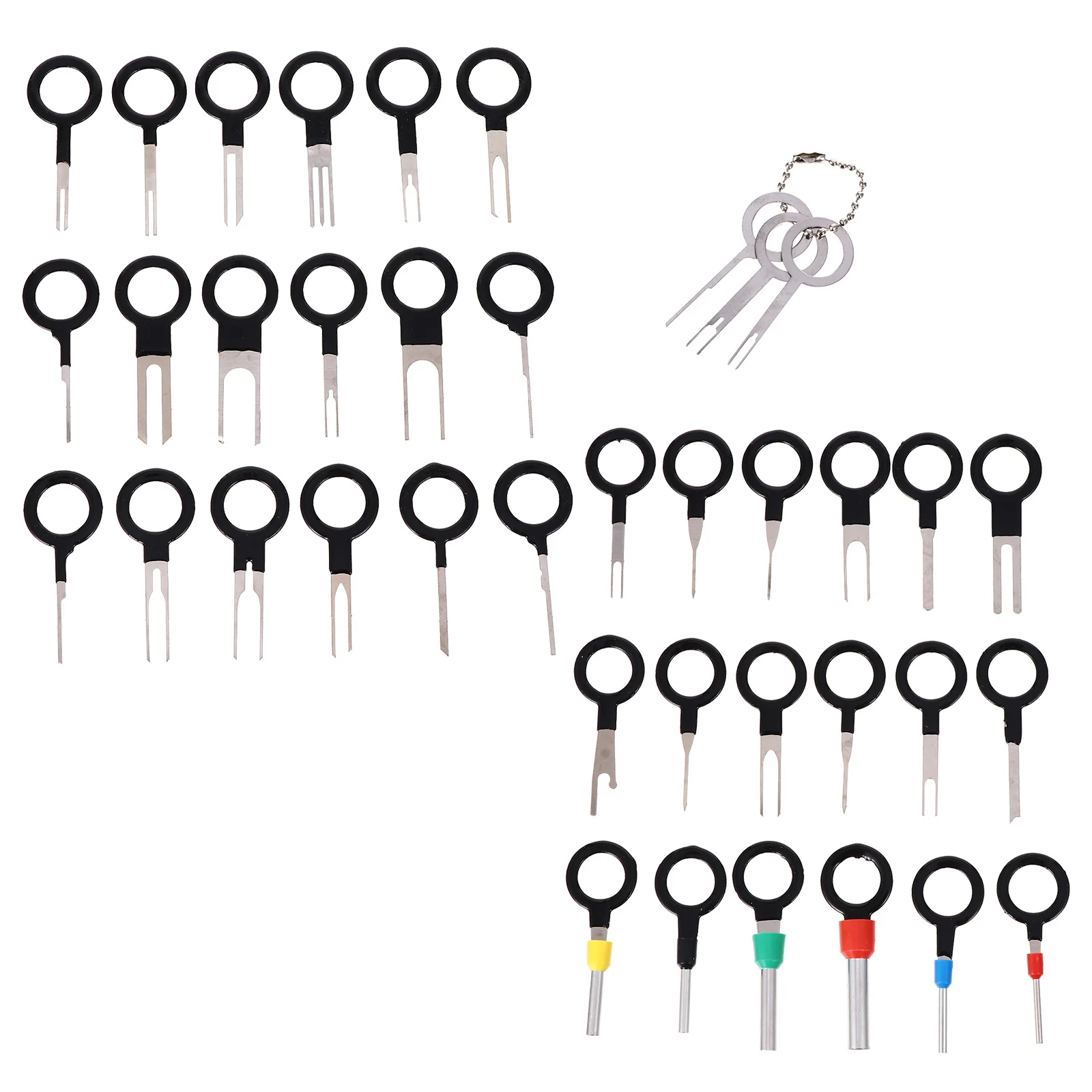 

60 Pcs Needle Ejector Car Terminal Removal Tool Kit Pin Extractor Auto Accessories Puller for