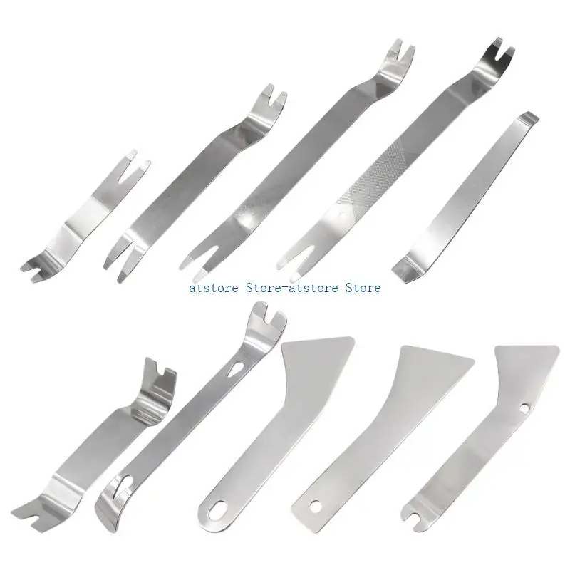 

H37D Trim Door Clip Panel Dashing Dashboard Radio Interior Repair Removal Tool Metal Car Removal Pry Tool Accessories
