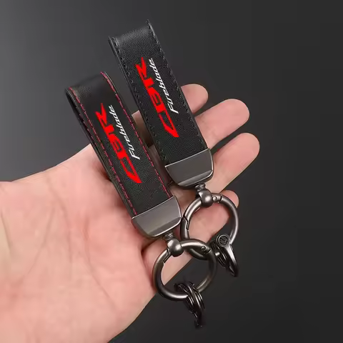 High-Grade Suede Leather Motorcycle Keychain Keyring for CBR Fireblade 1000RR