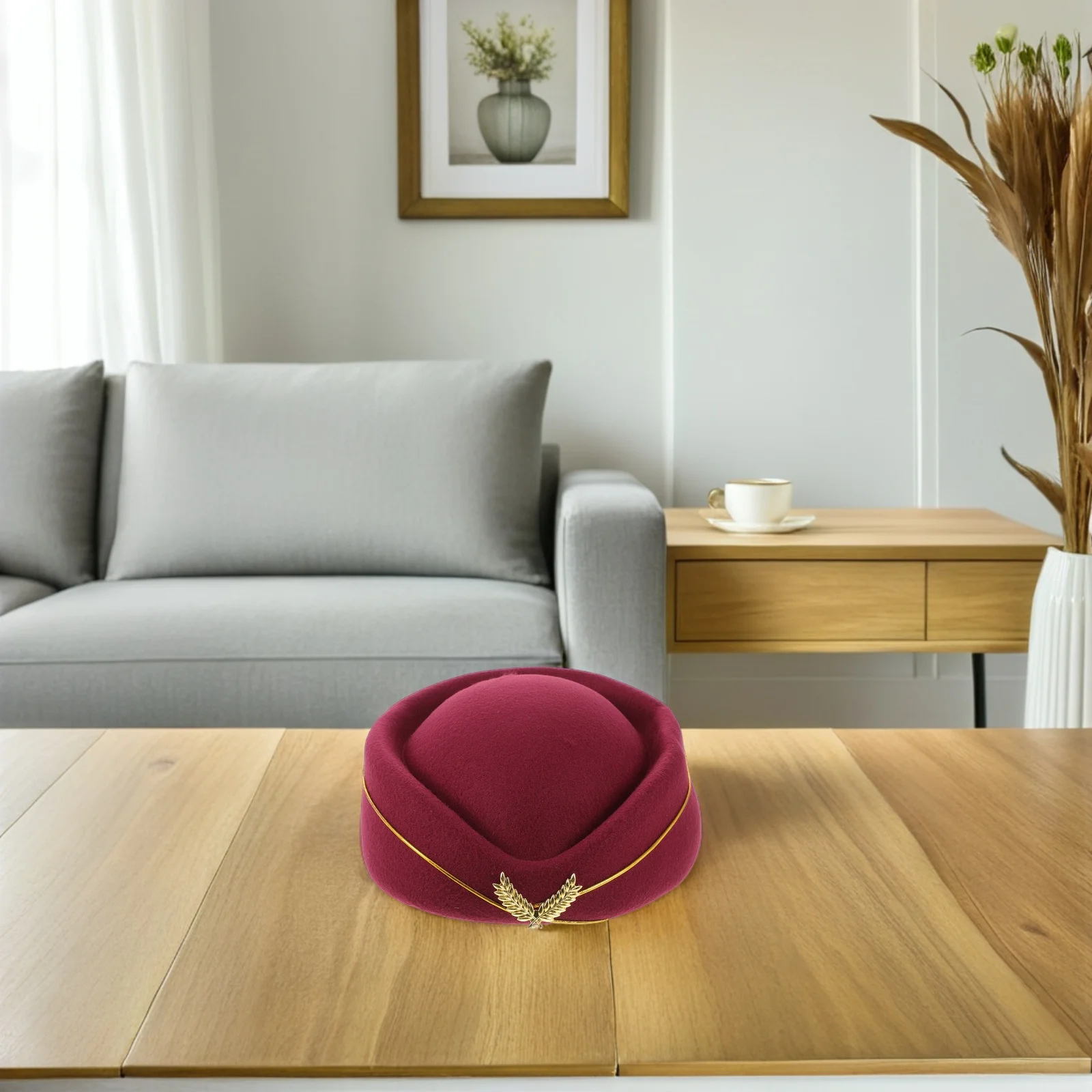 

2Pcs Stewardess Hat Flight Attendant Cap Airline Uniform Plane Size 56-58cm Air Hostess Costume Cosplay Accessories