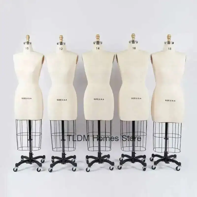 Mannequins Dress Three-dimensional Store Mannequin Sewing Wedding Adjustable Supplies Rack Mannequin Movable Body Clothing Upper