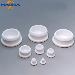 White Silicone Rubber Caps T Type Plug Cover Conical Snap-on Gasket Blanking End Seal Stopper Tube Inserts Bung 2.5mm-50.6mm