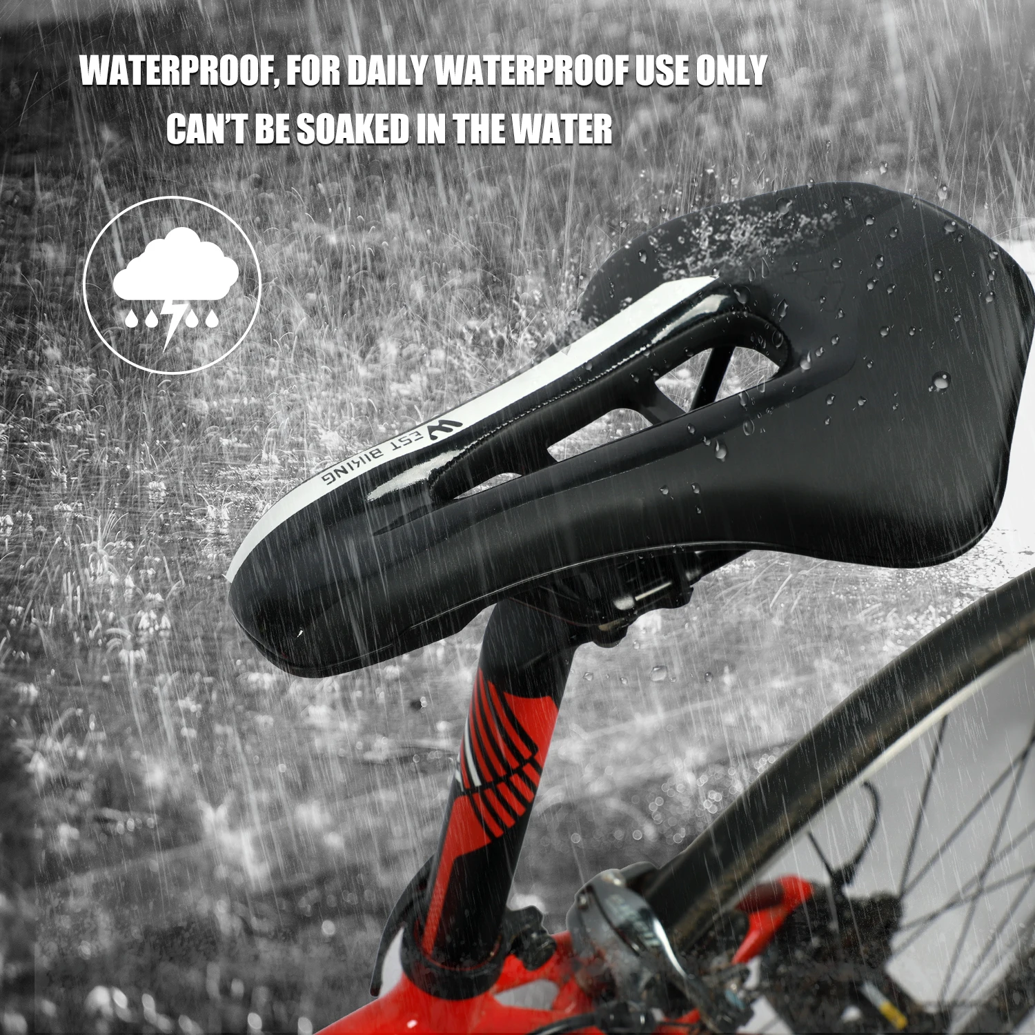 WEST BIKING Ultralight Road Bike Saddle Hollow Breathable Cycling Seat Comfortable Cushion Bicycle Racing Saddle MTB Riding Part