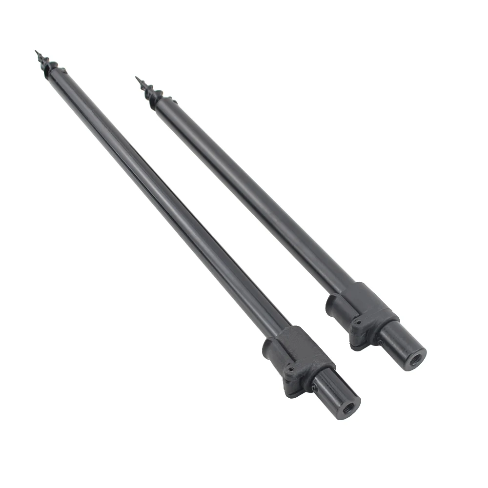 Palos de Banco de pesca de carpa, 2 piezas, barra de aluminio, soporte de vaina, accesorios de pesca