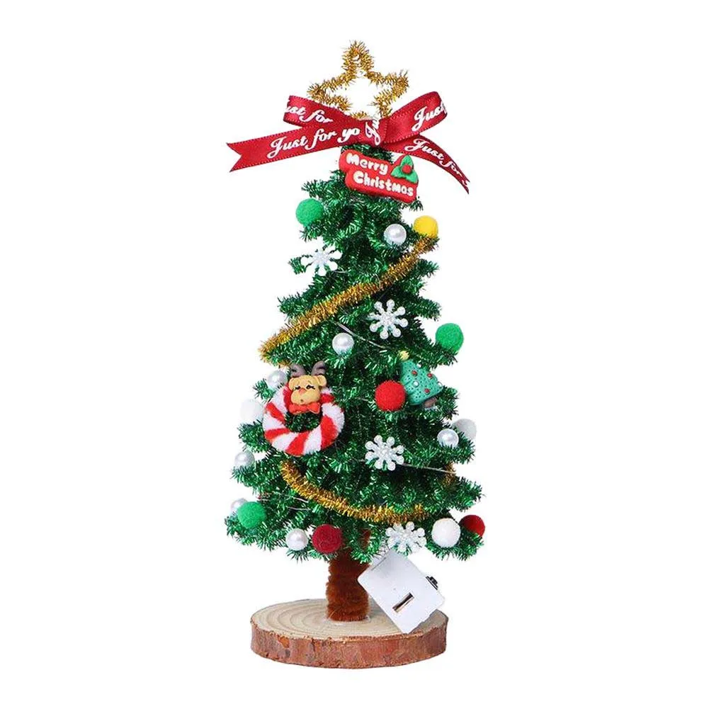 

Christmas Tree DIY Plush Ornament Kit for Crafting Enjoyment and Relaxation with Complete Tool Set and Materials