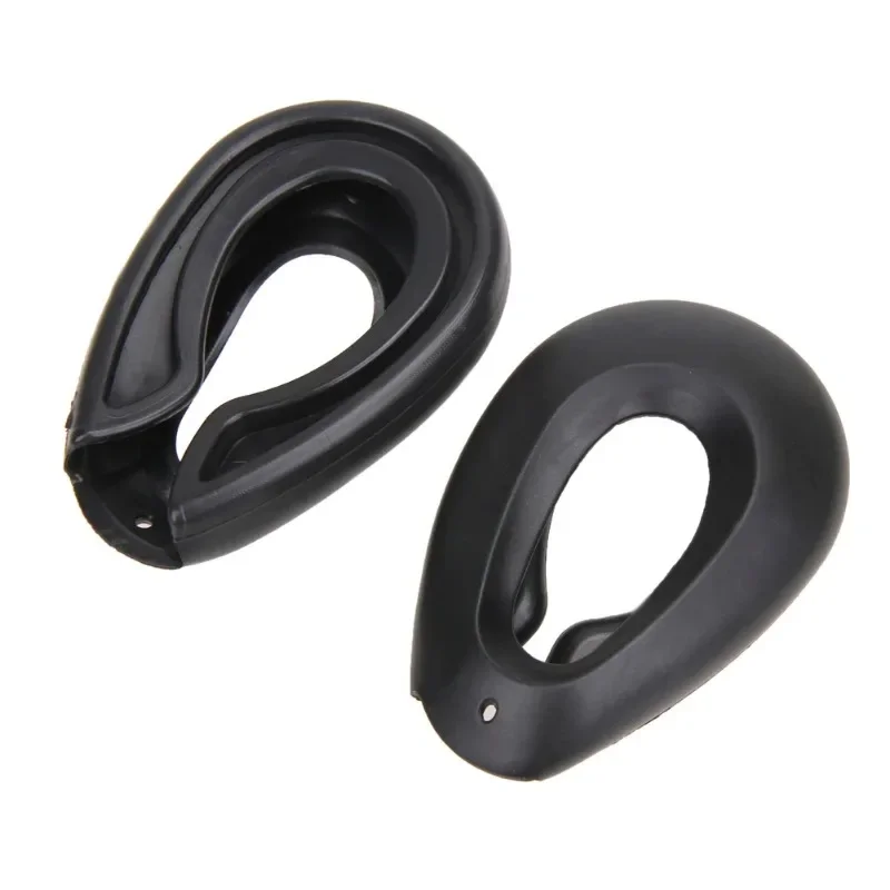 2pcs Profession Salon Hair Dye Hairdressing Ear Covers Black Earmuffs Prevent from Stain Ear Protectors Hair Color Styling Tools