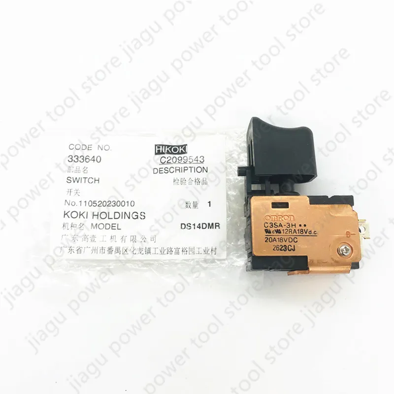 Interruptor de Controle Dc-velocidade para 333640 Hikoki Hitachi Ds14dsdl Genuíno Ds14dmr Ds18dsdl Ds18dmr Ds18dl 18v