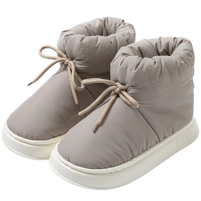 Couple Chunky Women Snow Boots Warm Down Winter 2025 Waterproof Female Ankle Boot with Fur Non-slip Comfortable Mom Cotton Shoes