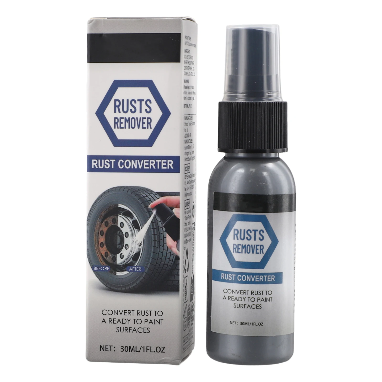 For Rust Prevention 30ml Rust Remover 30ml Paint Removal Spray Wear-resistant No Disassembly Required Non-deformation
