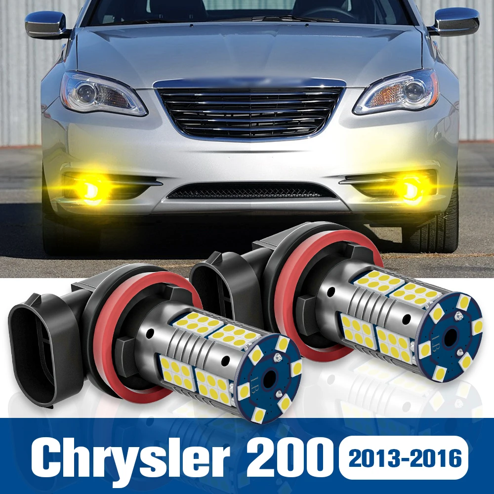 

2pcs LED Fog Light Blub Lamp Accessories Canbus For Chrysler 200 2013-2016 2014 2015