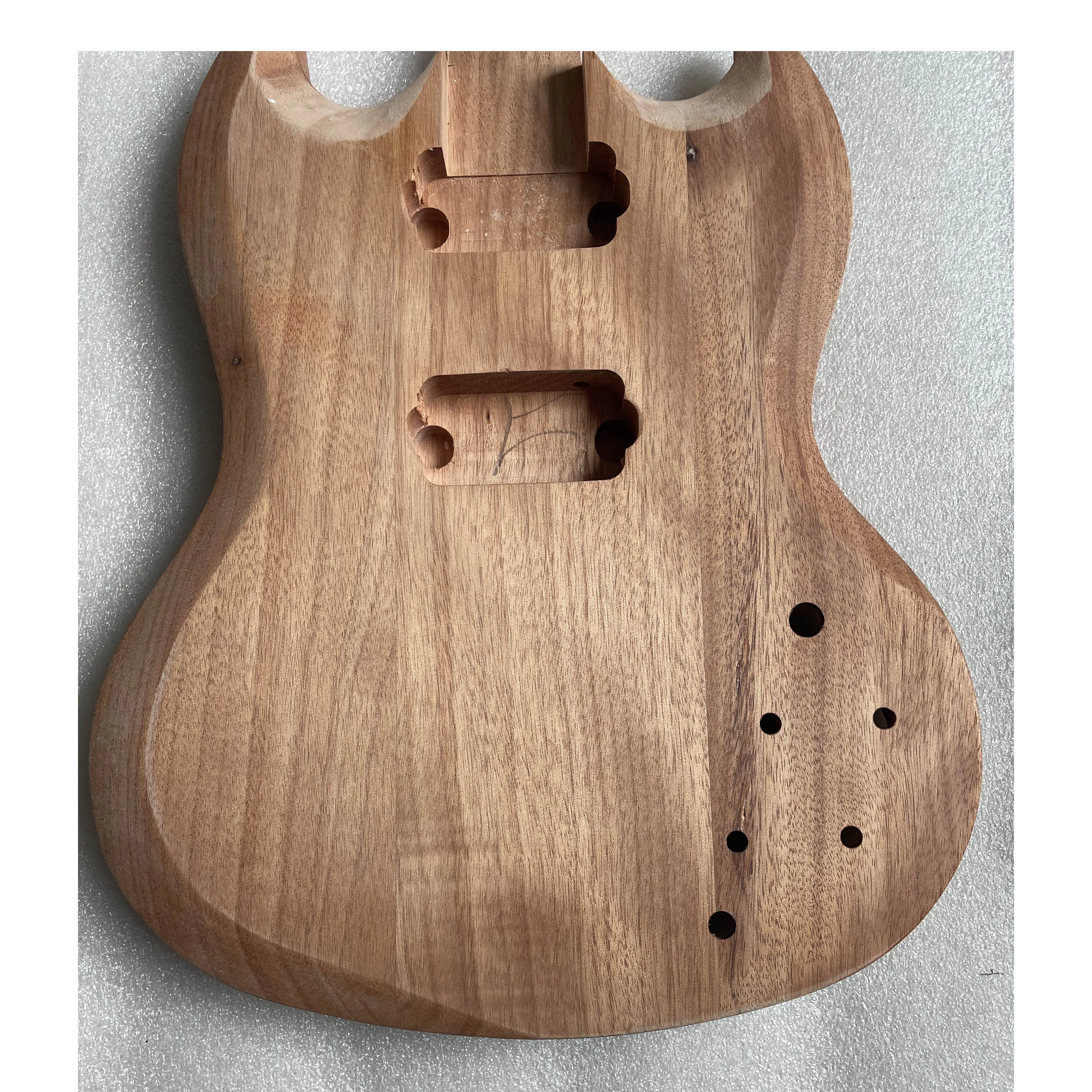 

Customized S-G Mahogany Wood Electric Body Guitar Body,Unfinished,DIY,Semi-finished,aged Wood Color,High Quality,New Product,