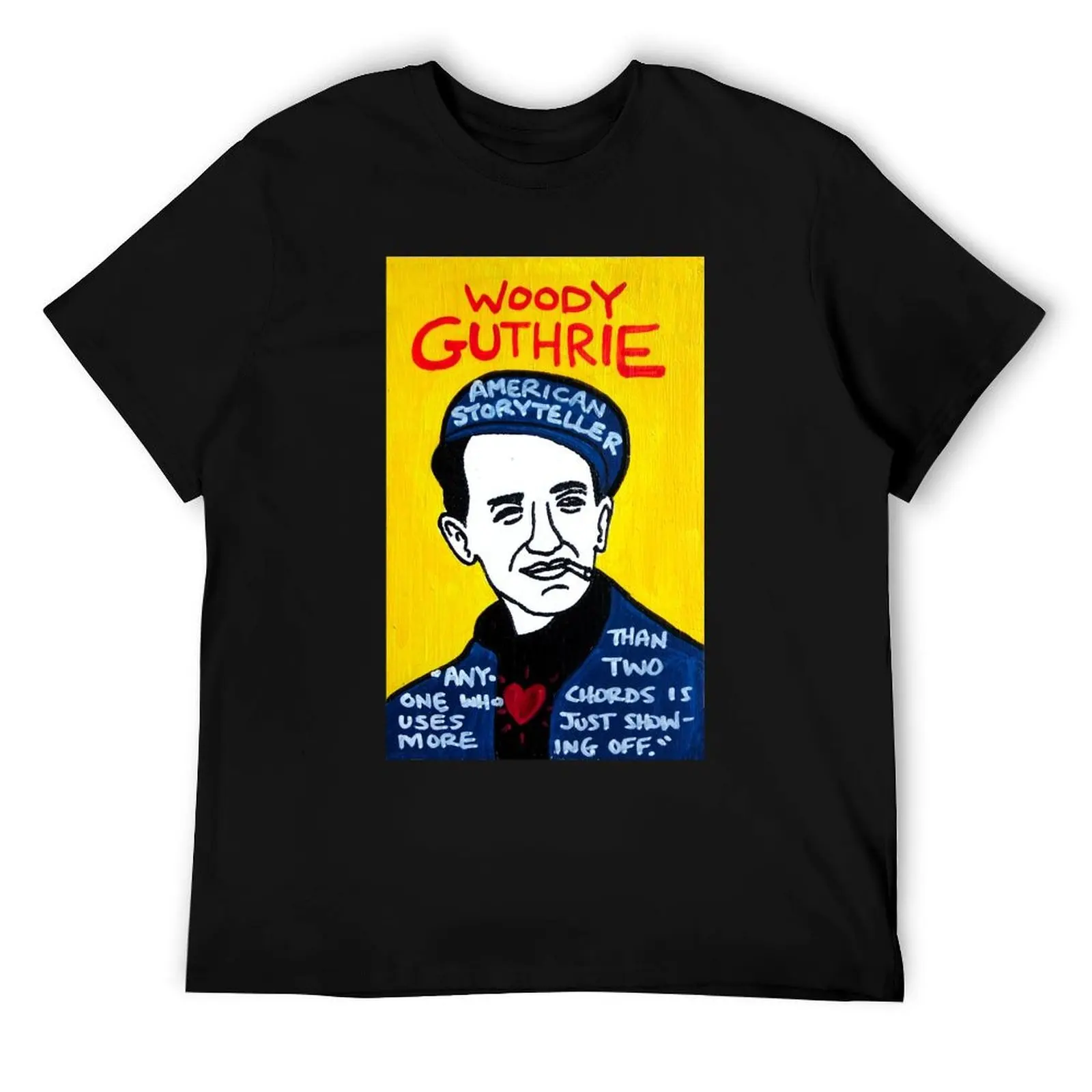 

Woody Guthrie Folk Art T-Shirt t shirt men 100% cotton luxury brand t shirt personalised T-Shirt