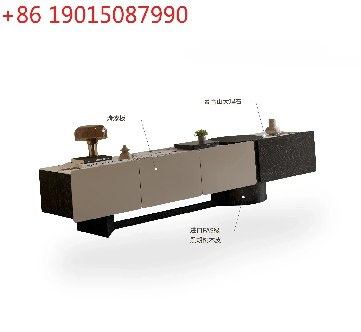 

Тумба под телевизор N Nordic Antique из мрамора, минималистичная аудиовизуальная тумба для дома