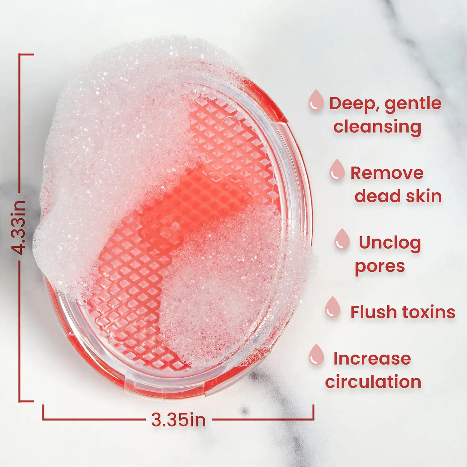 Exfoliating Brush for Ingrown Hair and Razor Bump Prevention - Gentle Pre-Shave Exfoliator for Silky Smooth Skin on Face Body