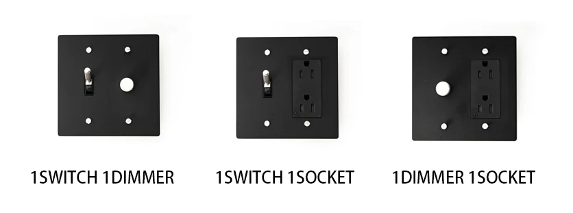 2Gang Maßgeschneiderte goldene schwarze Retro-Bronze-SS-Platte 30 Tage Messing geknoteter Kippschalter 110 V amerikanischer Standard-Wandschalter-Steckdosendimmer – Detail 8