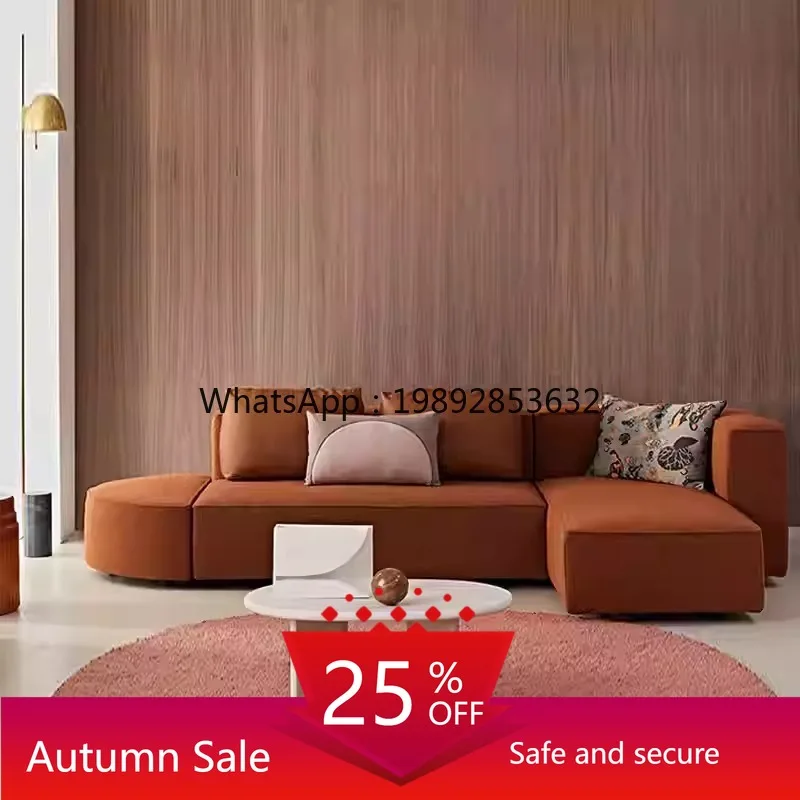 

LYY Double-Sided Fabric Modular Sofa Combination Creative Irregular Design Tofu Block Large Sofa