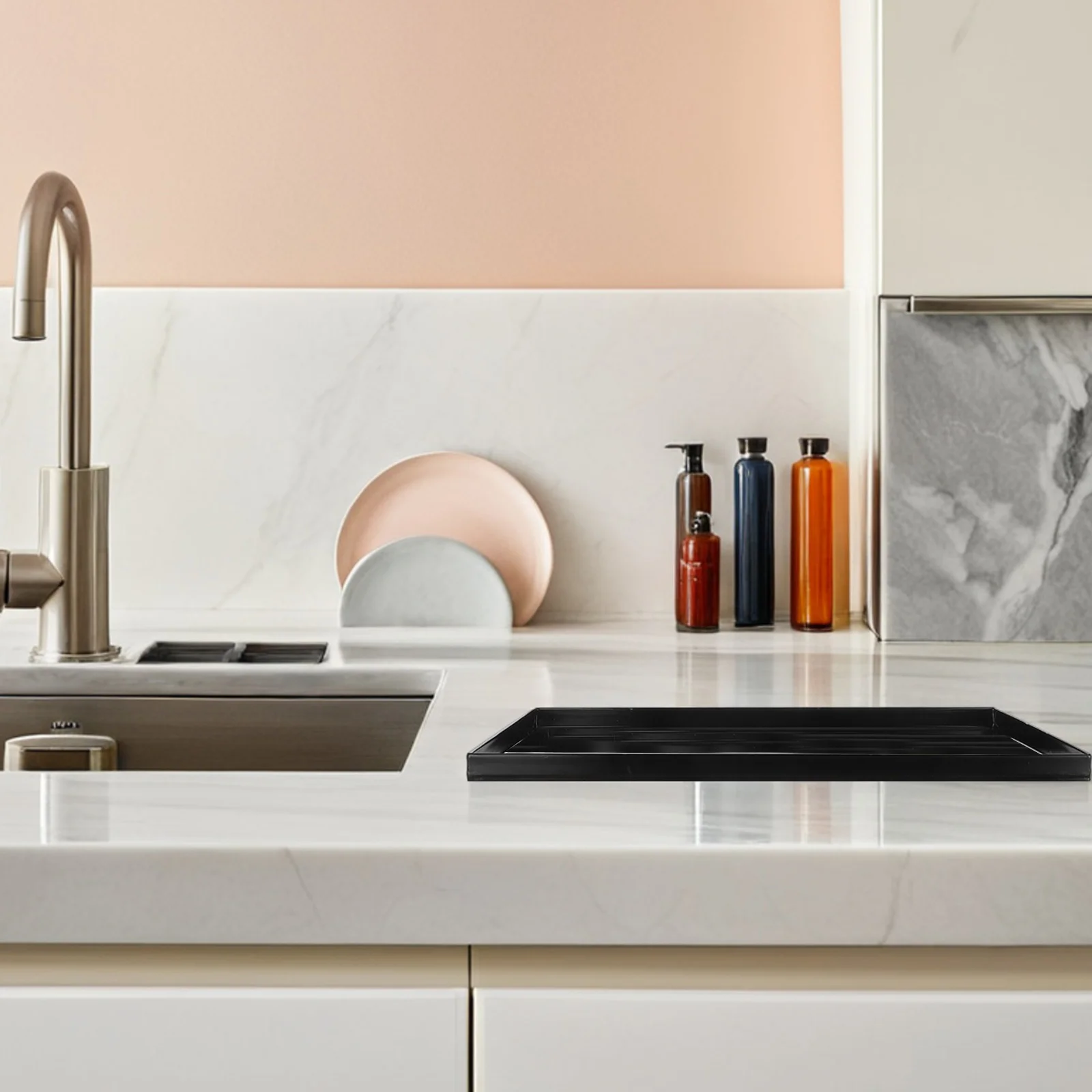 

Large Enamelware Baking Tray Rectangular Heat Resistant Even Heat Distribution Oven Roasting Pan Cookie Baking Kitchen Dessert