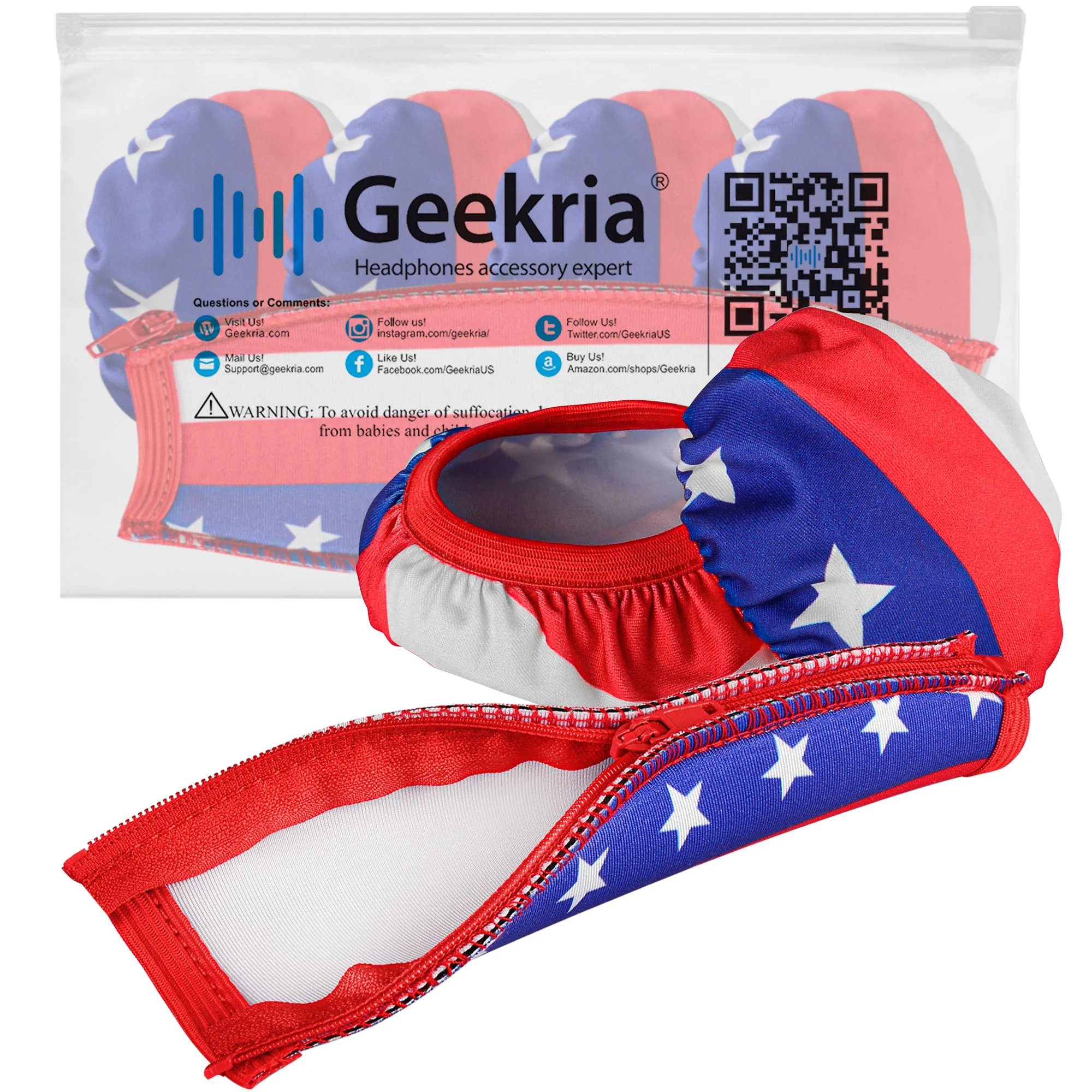 Geekria Flex Fabric Headband Cover Compatible with Bose QuietComfort QC Ultra QC45 QC35II QC25 Headphones