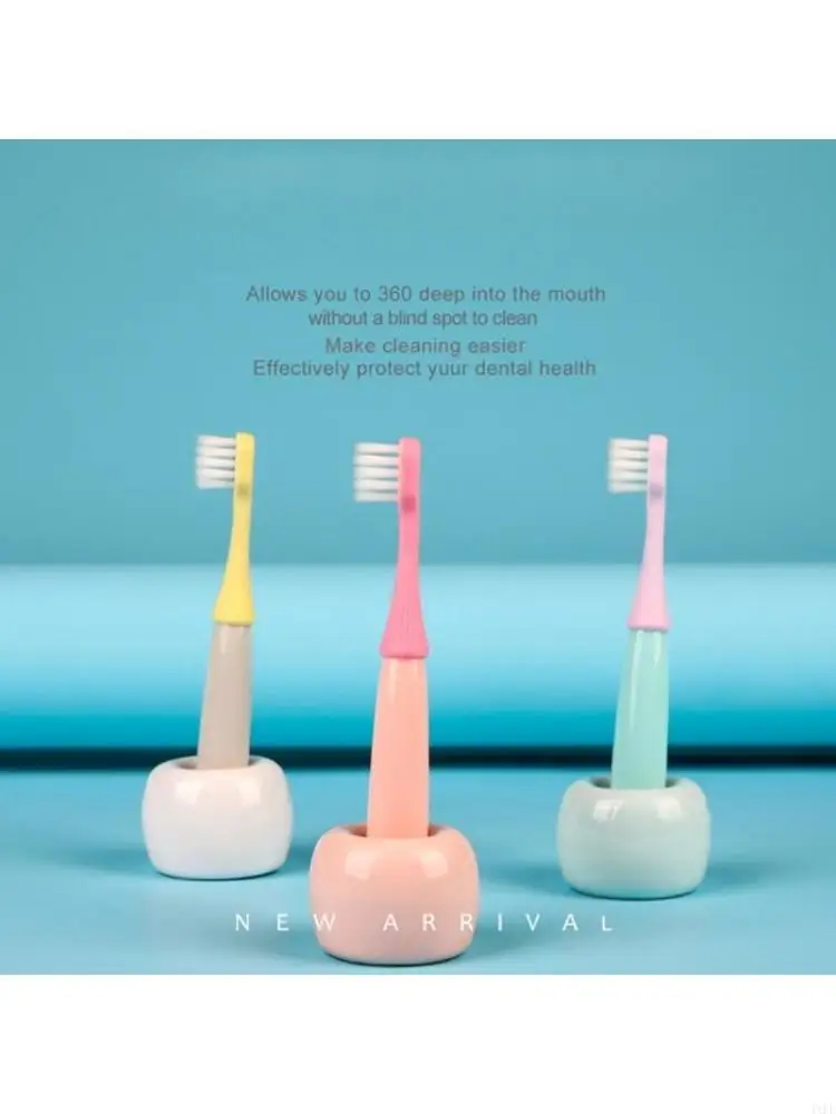 

3 Pcs Soft Bristles Children Toothbrushes Cartoon Mushroom for Head Teeth B