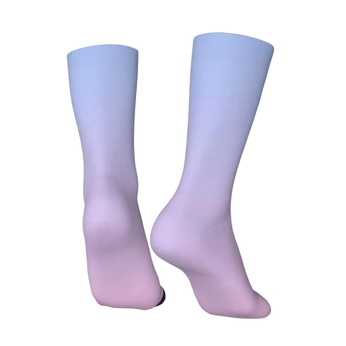 Funny Crazy Sock for Men Lilac Light Pink Hip Hop Vintage Gradient Colorful Happy Quality Pattern Printed Boys Crew Sock