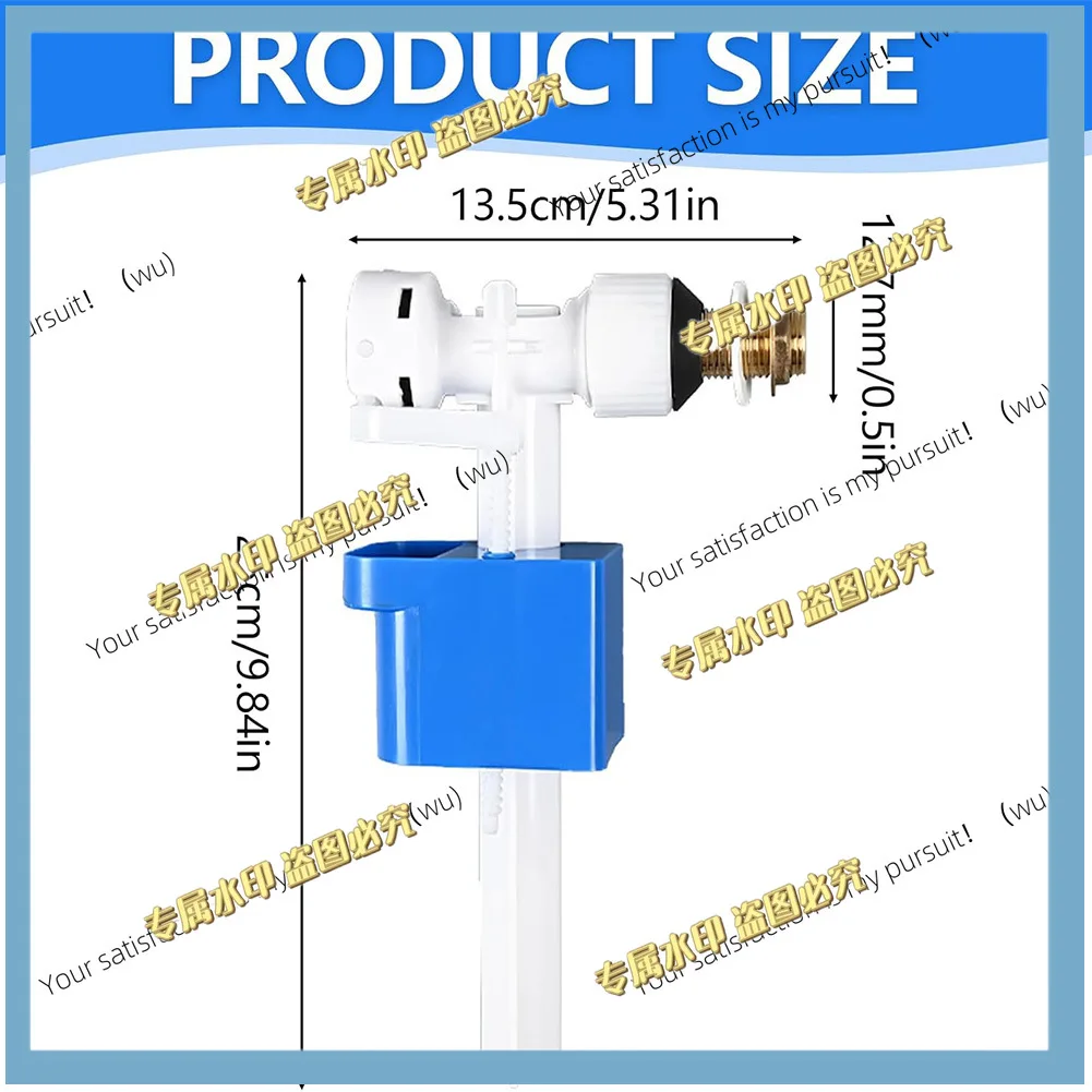 3pcs Toilet intake valve for bathroom maintenance, adjustable, leak-proof connector, suitable for plastic toilets