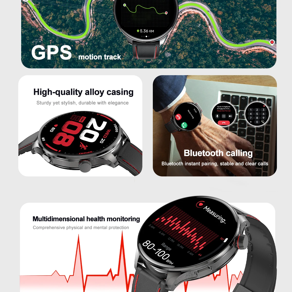Reloj Inteligente Deportivo co - Heart Rate Gps Watch reseña y precio
