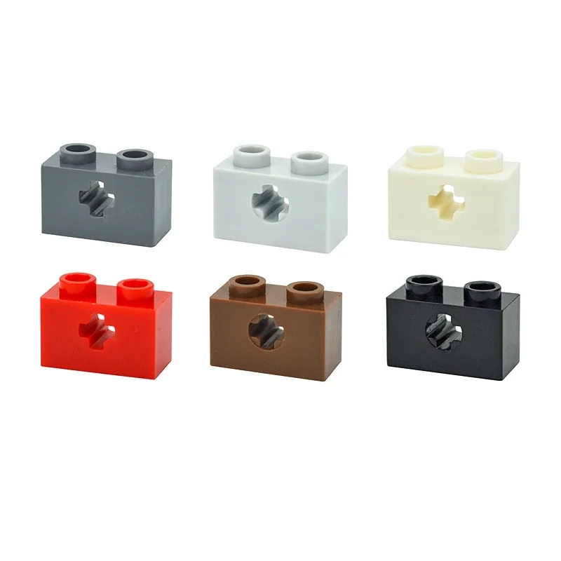 DIY high-tech Changeover Catch block Compatible With Assembles Particles 32064 31493 30pcs Brick 1X2 Cross Hole