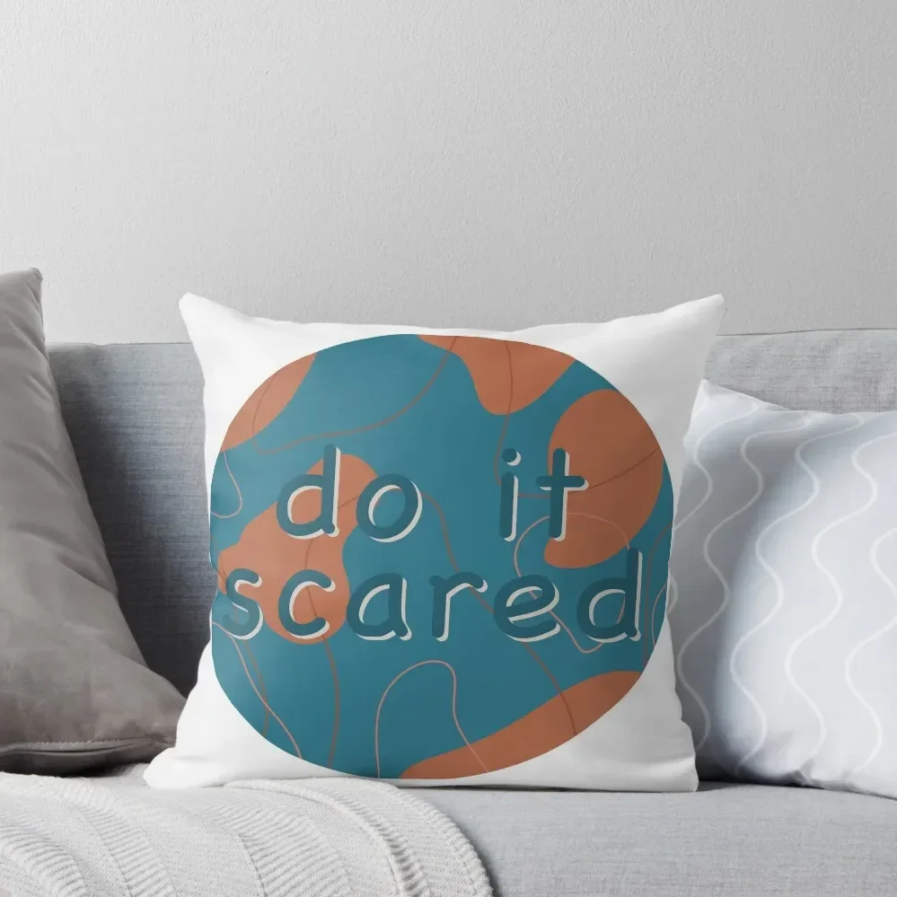 

Do It Scared Throw Pillow Pillowcases Cushion Covers Sofa christmas decorations for home 2025 pillow