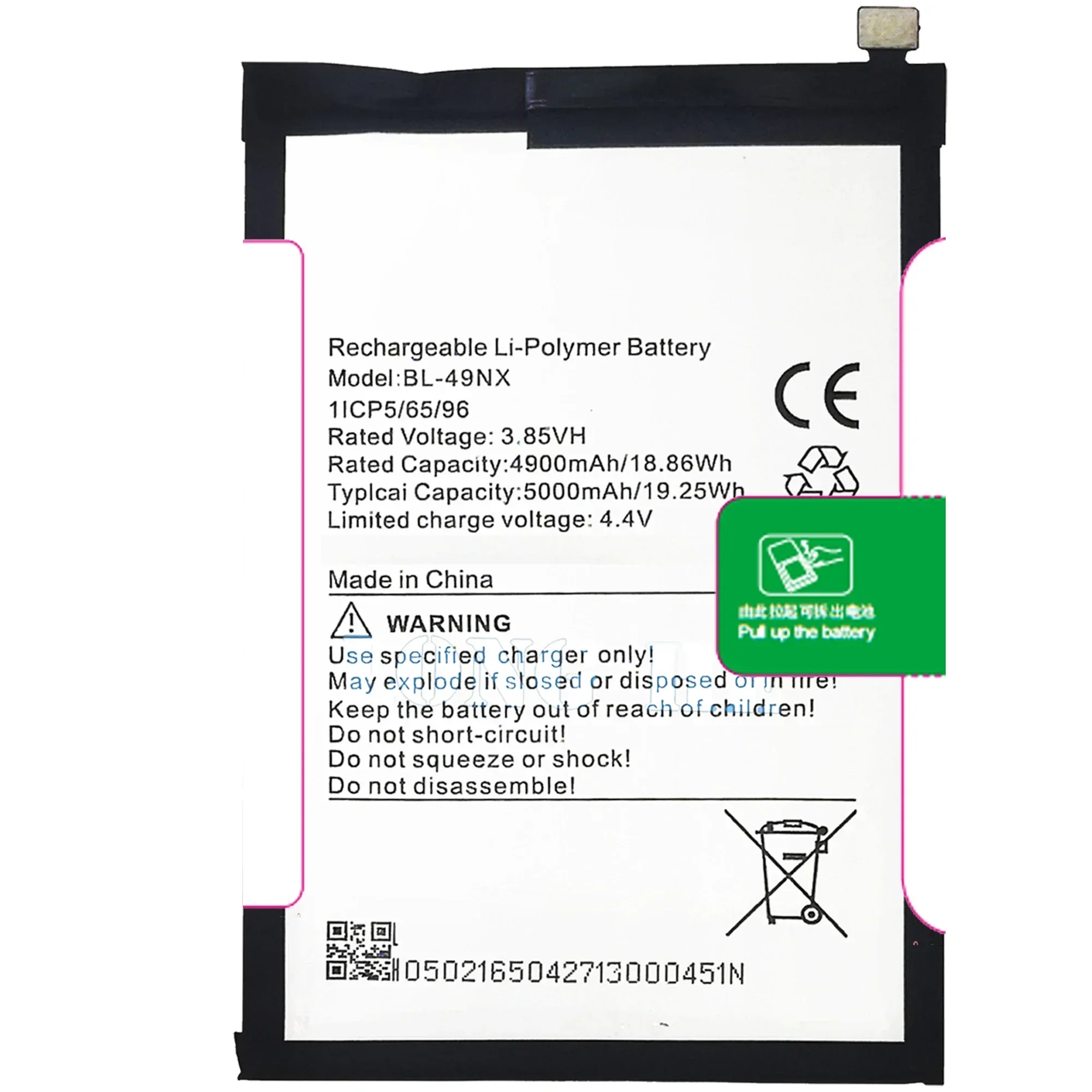 100%  Original BL-49NX Battery For INFINIX Hot 30i/ X669/ X6516/Smart 7 HD/Smart 8 Phone Replacement Bateria+Tools