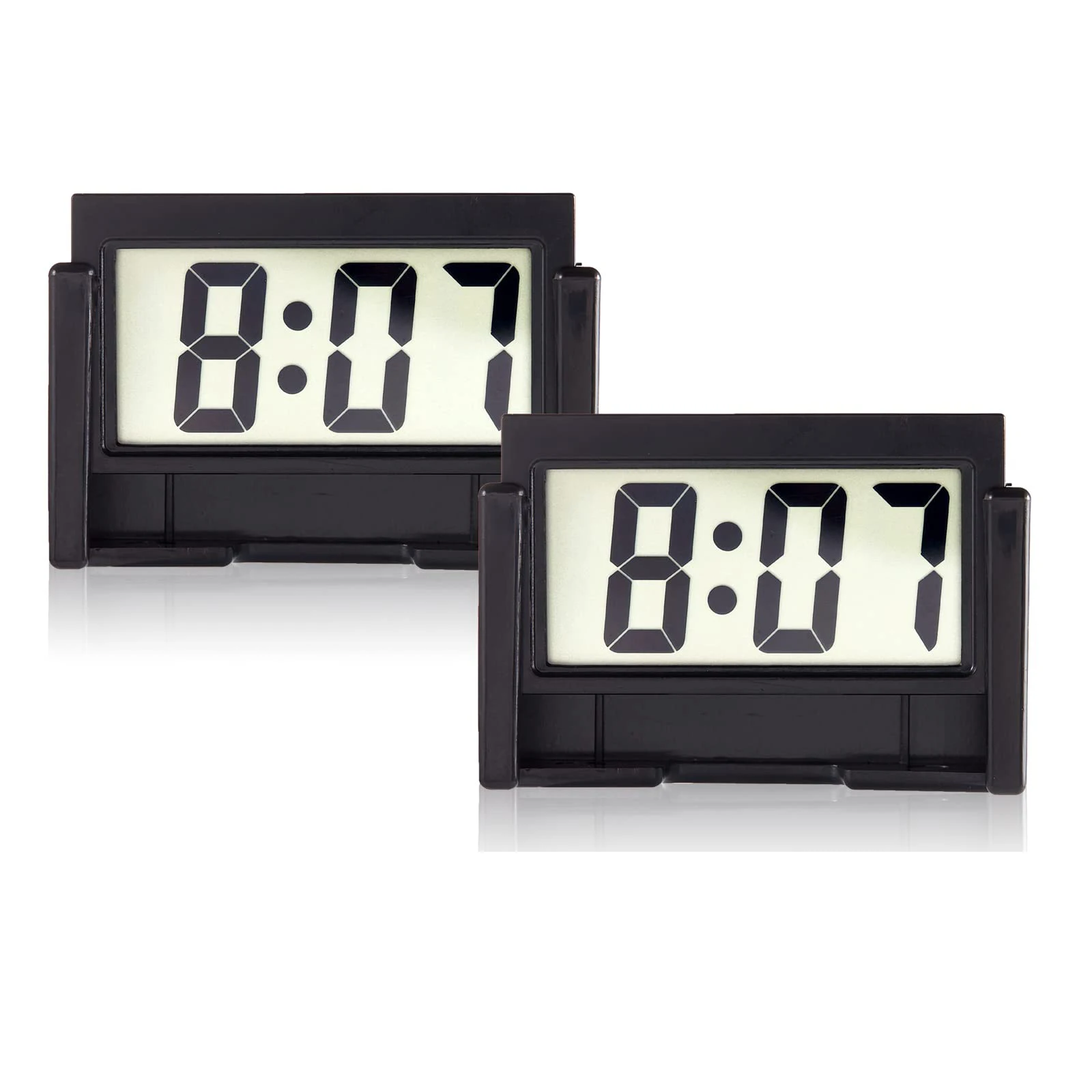 Electronic Digital Display Car Clock Self Adhesive Simple Digital Clock Car Electronic Clock Dashboard Time Car Accessories