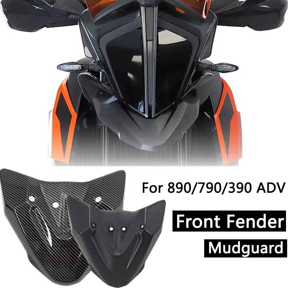 

For 790 390 Adventure 2019-2021 Motorcycle Front Fender Mudguard Beak Cowl Guard Extension Wheel Cover Fairing For 890 ADV 2021