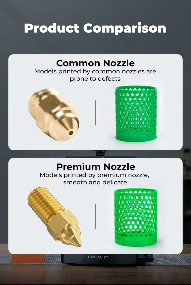 Creality Ender 3 V3 SE Silikonsocke und Düse, Silikonhülle und Hochgeschwindigkeitsdüse für Ender 5 S1, Ender 7 3D-Drucker – Detail 4