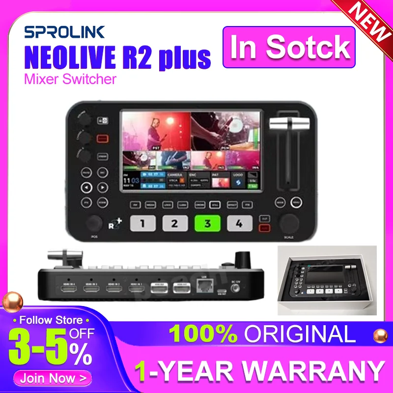 Sprolink R2: 실용적인 다카메라 스위처로 라이브 스트리밍을 편하게 해보세요