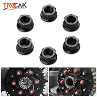 For Ducati Panigale 1199 1199S 1299 1299S V4 V4S V2 Monster 1200 1200S Motorcycle Rear Sprocket Wheel Nuts 6 Pcs M10*1.0