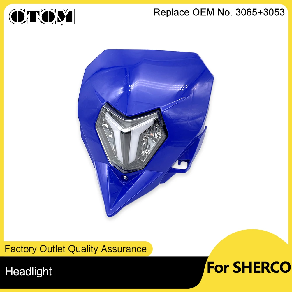 

OTOM Motorcycle Accessories E24 Emark LED Headlight Assembly Motocross Headlamp For SHERCO SE SEF 125 250 300 450 500 2014-2023