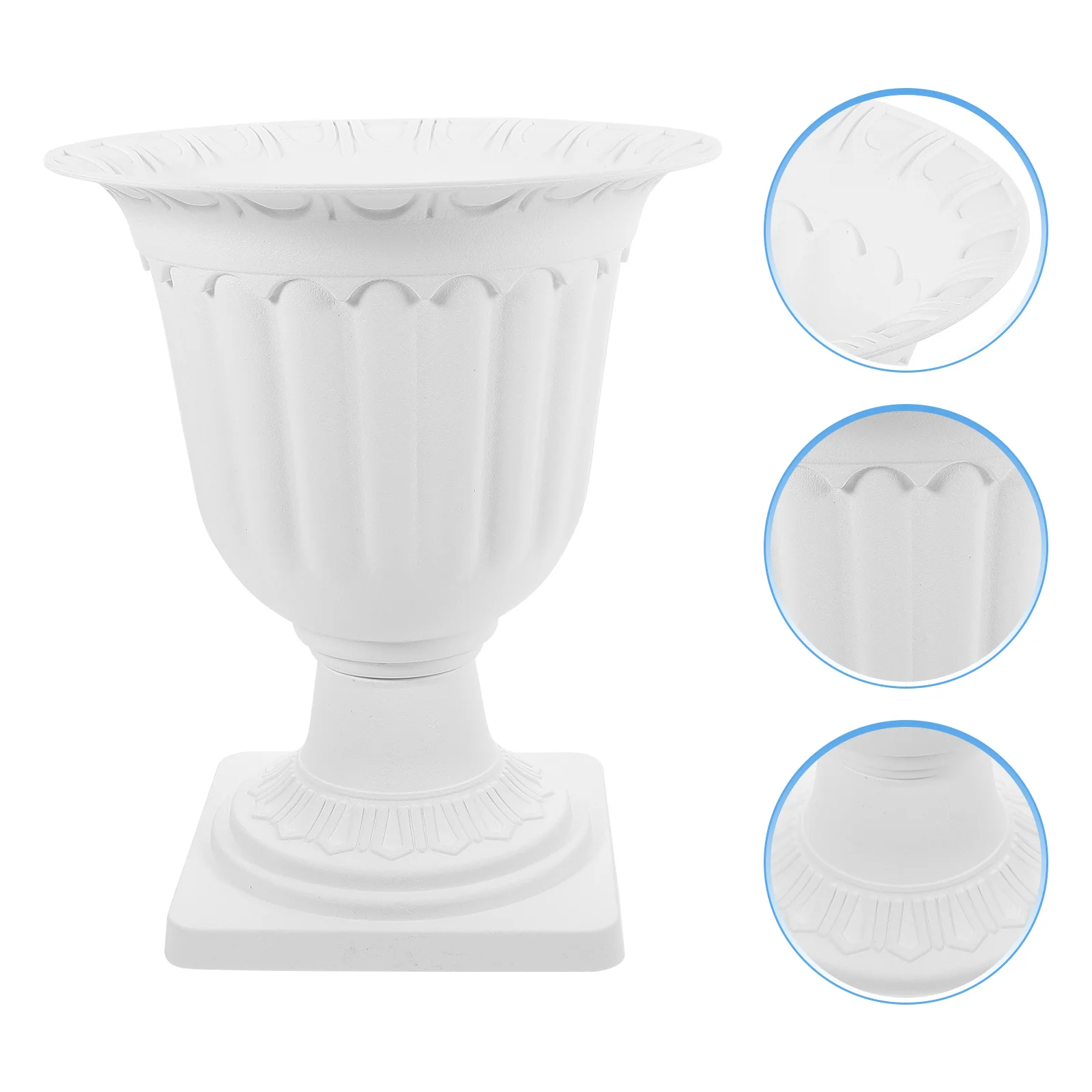 Large Outdoor Planter Roman Column Flower Pot Planting Pots Urn Wedding Balcony Household White Plastic Porch Decor Flowerpot